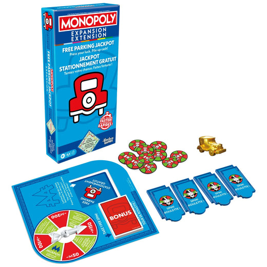 Hasbro Games Monopoly Free Parking Jackpot Expansion Pack for Classic Monopoly Game