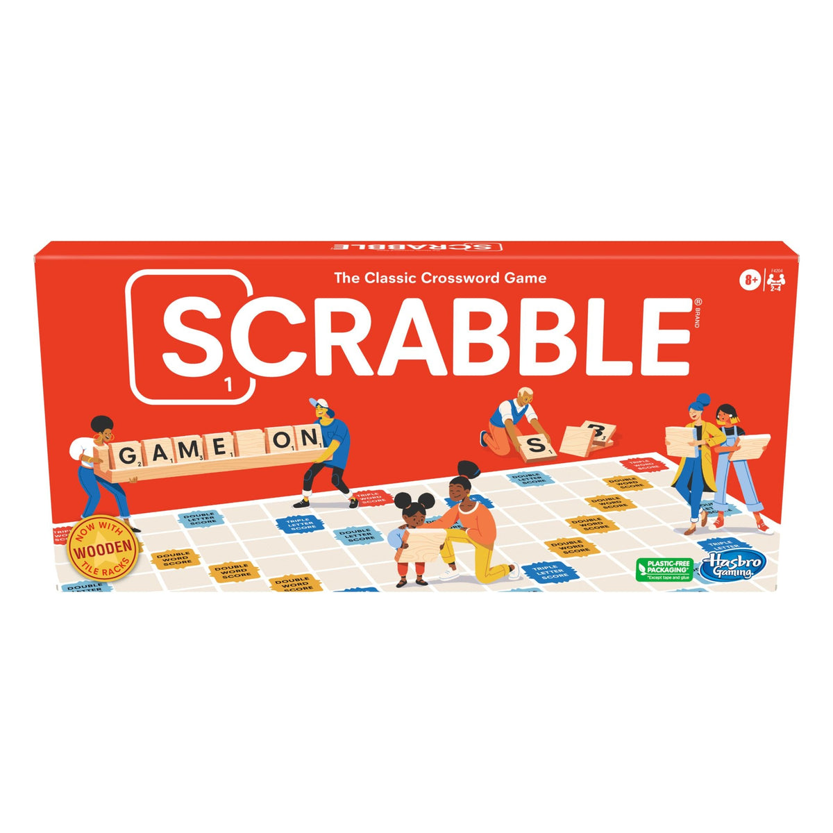 Hasbro Games Scrabble 2-4 Player Crossword Board Game, English, Ages 8+