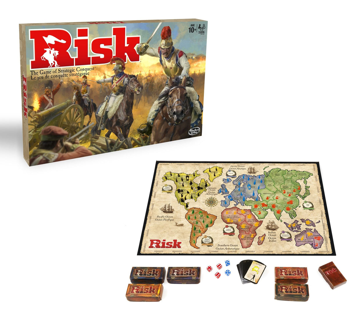 Hasbro Risk Strategy Board Game, Includes 12 Secret Missions, Ages 10+
