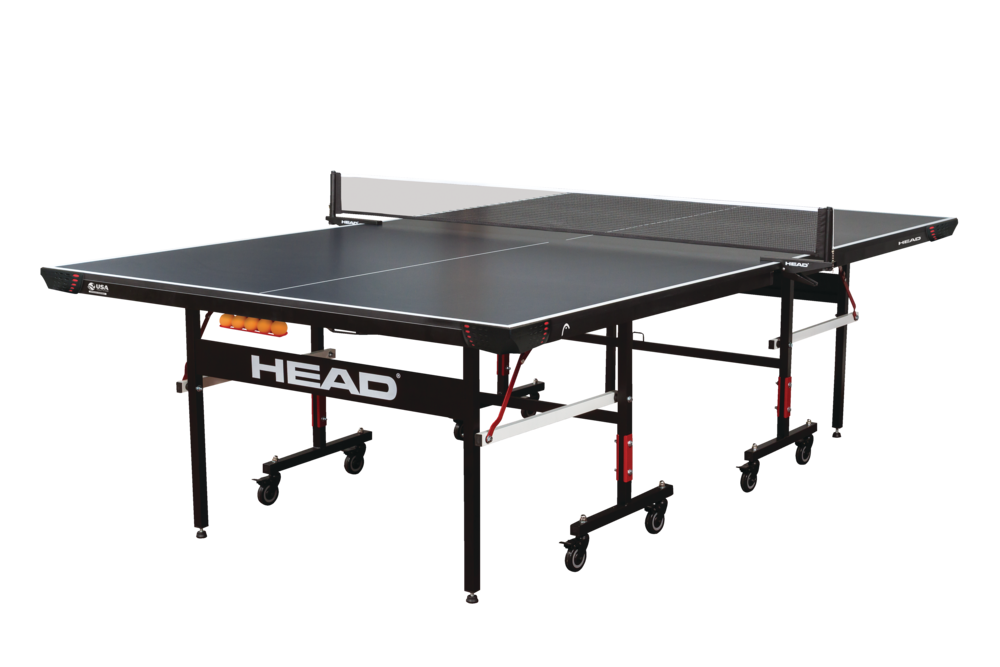 Head Summit Foldable Pong Table Tennis with Net & Built-In Storage