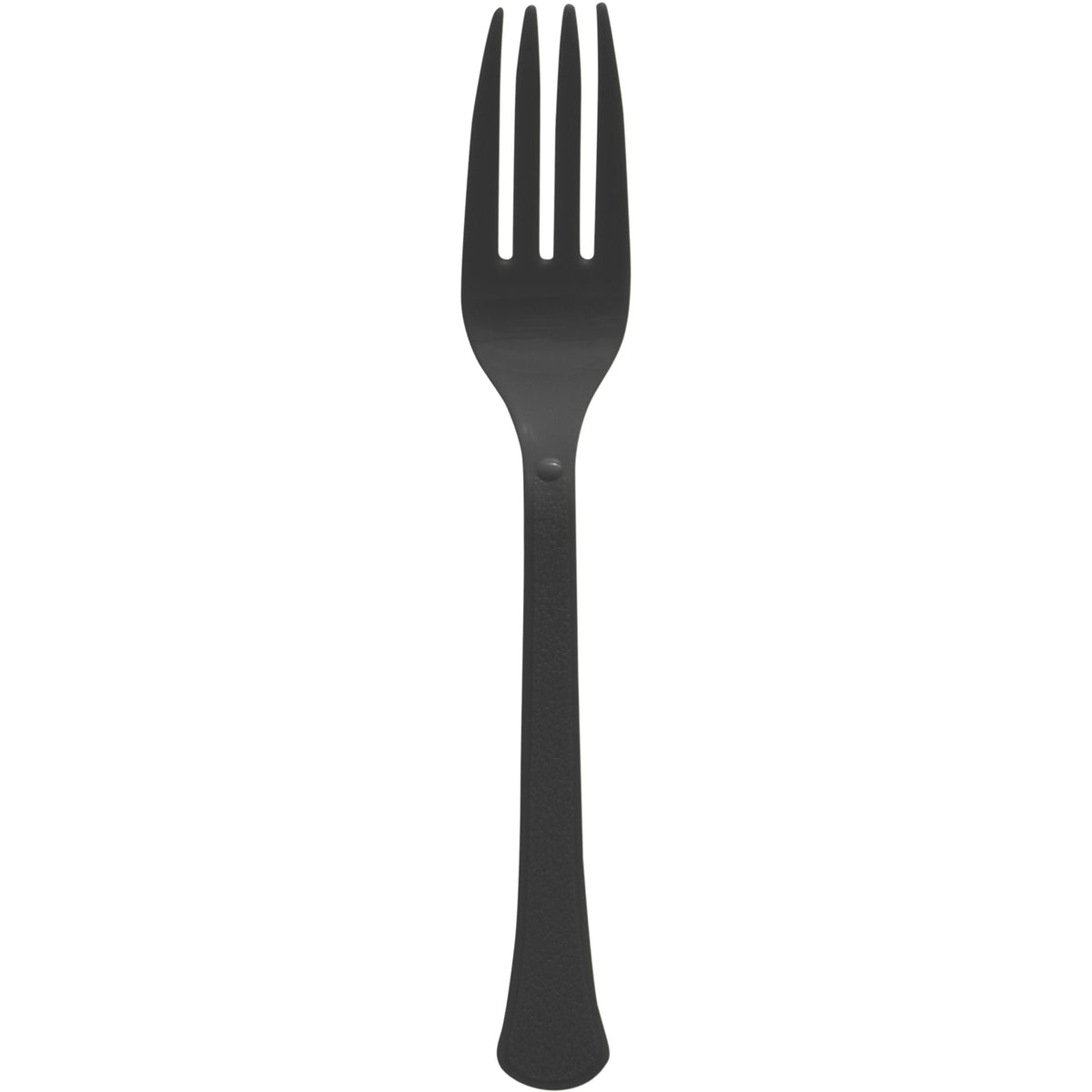 Heavy-Duty Plastic Solid Colour Reusable Forks, Various Colours, 50-pk