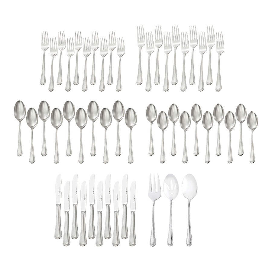 Henckels Metrona Flatware Set, Serves 10, 53-pc, Dishwasher Safe