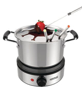 Heritage Stainless Steel Electronic Fondue Set with 8 Fondue Forks, Dishwasher Safe, 3L, 12-pc image 3