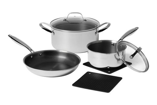 Heritage The Rock Hybrid Clad Ceramic Cookset, 7-pc