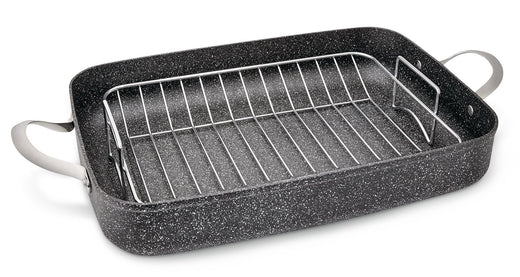 Heritage The Rock Non-Stick Cookware Set with Matching Roaster, 10-pc