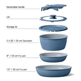 Heritage The Rock O Natural Kitchen Set with Detachable Handles, 6-pc image 7