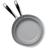 Heritage The Rock O Naturel Ceramic Non-Stick Frying Pan Set, Dishwasher & Oven Safe, Baby Blue, 26-cm & 30-cm, 2-pk image 6