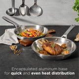 Heritage The Rock Performance Stainless Steel Pans, 2-pk image 4
