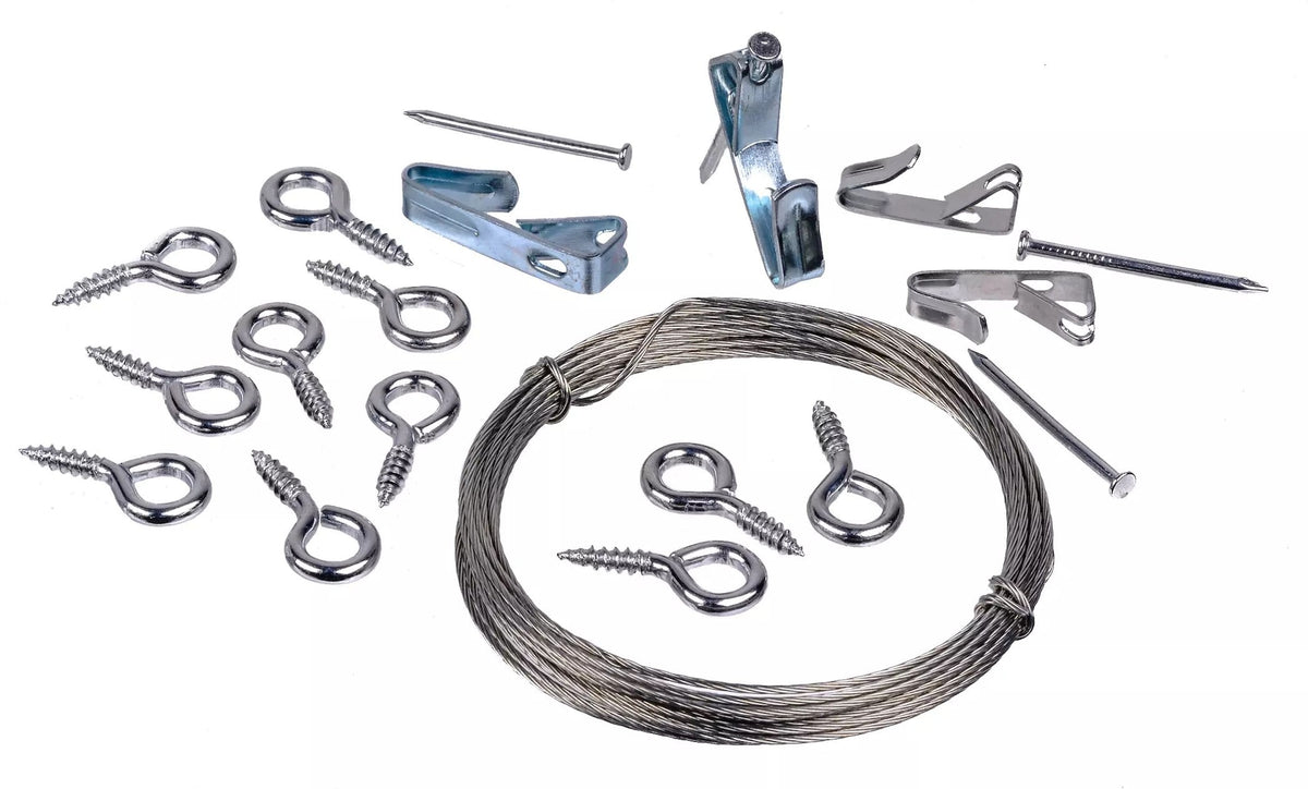 Hillman Hanging Kit, Reusable, 30-lb Capacity