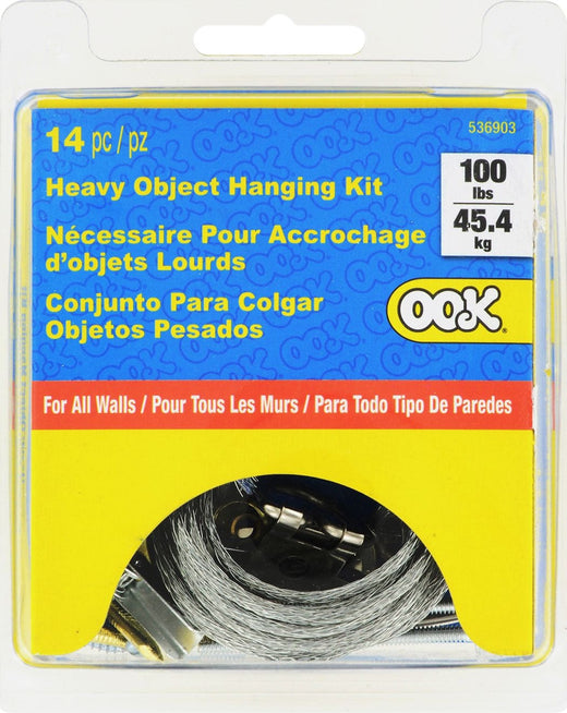 Hillman Heavy Duty All WAll Hanger Kit, InstAllation Hardware, 100-lb Capacity