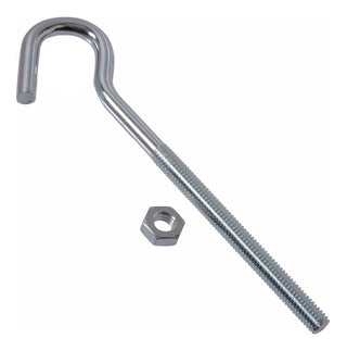 Hillman Zinc-Plated Lag Bolt Clothesline Hook, Corrosion Resistance, 7-1/4-in