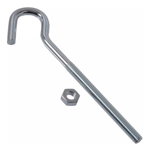 Hillman Zinc-Plated Lag Bolt Clothesline Hook, Corrosion Resistance, 7-1/4-in