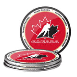 Hockey Canada Team Canada Drink Coaster Set, 4-pk