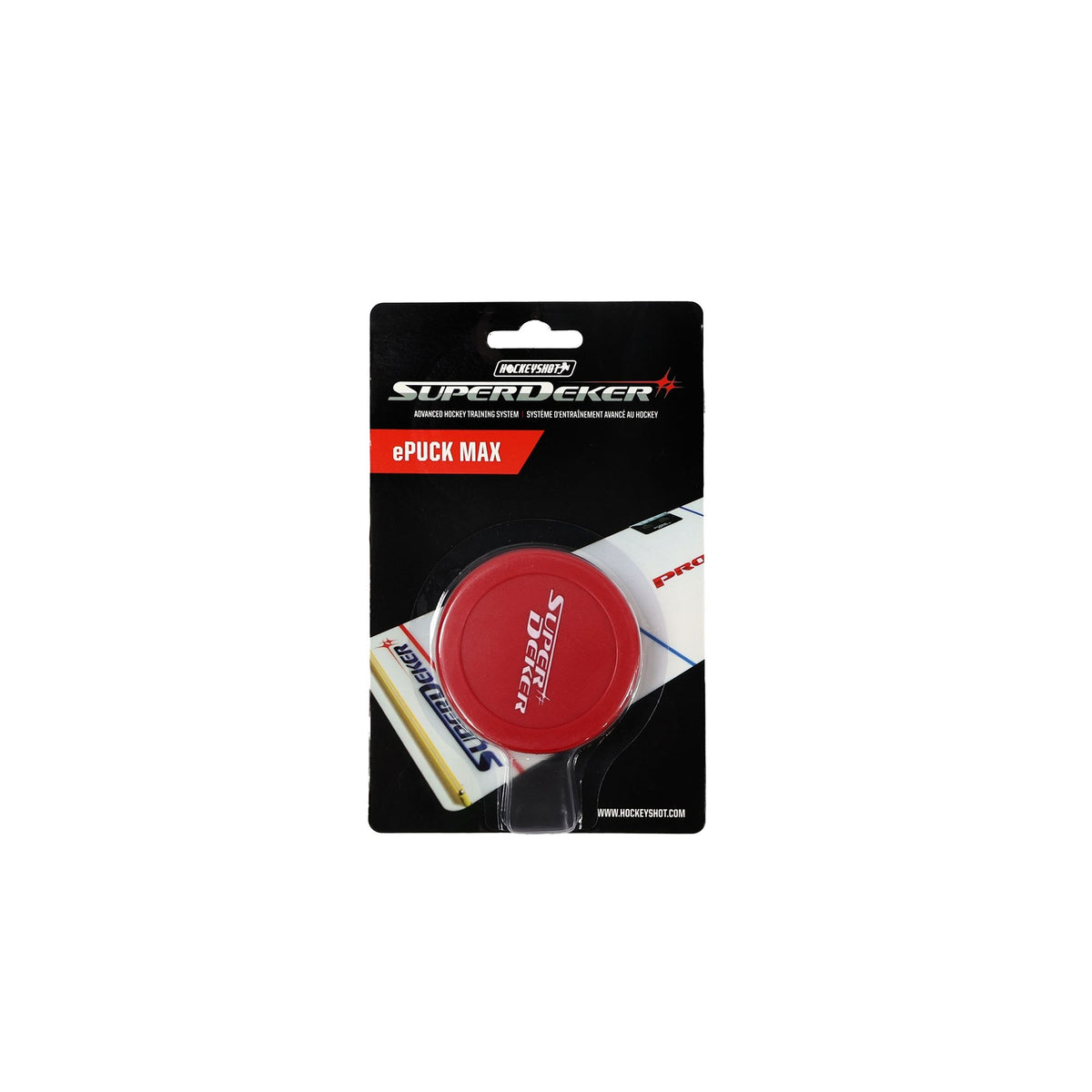 HockeyShot SuperDeker ePuck Max for Weighted Training, Red, 7.5-oz