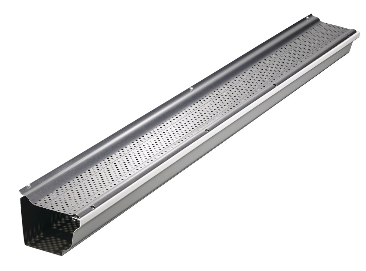 Holmes Smart Screen 20-ft Aluminum Gutter Guards, Metallic, 5-pk