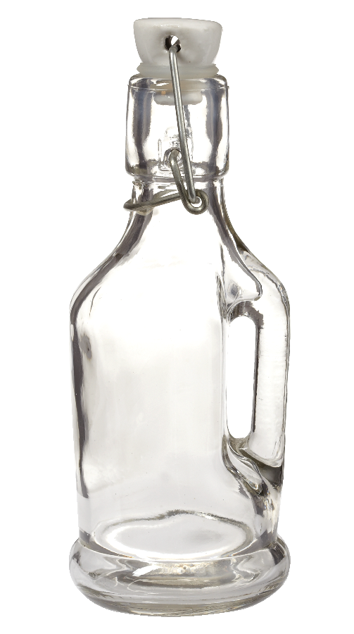 Home Made Glass Flip-Top Lid Bottle, Assorted Sizes, 1-pc