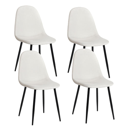 Homycasa Modern Dining Chairs, Beige, 4-pk