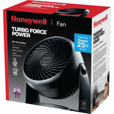 Honeywell TurboForce Tilt-Head Portable Air Circulator Table/Desk Fan, 3-Speed, Black, 7-in image 2