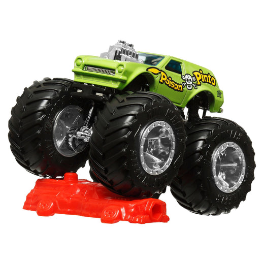 Hot Wheels 1:64 Die-Cast Monster Truck With Connect & Crash Car, Assorted Models, Ages 3+