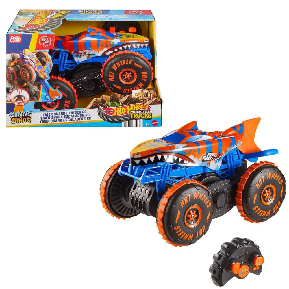 Hot Wheels Monster Tricls R/C Tiger Shark Climber for Ages 5+