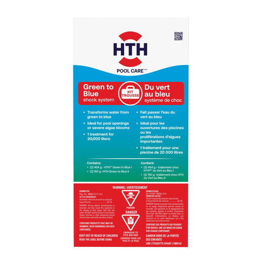 HTH Green to Blue Pool Shock System for Swimming Pools