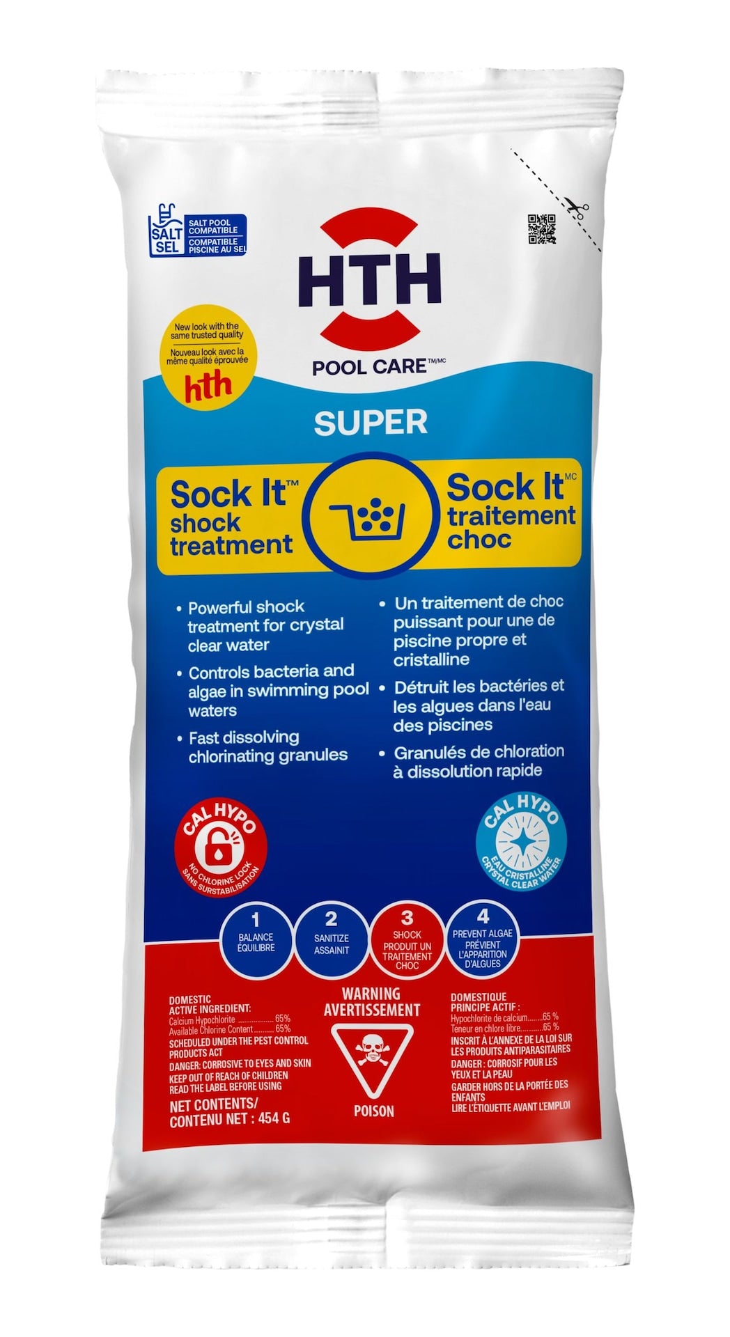 HTH Sock It Pool Shock Treatment, 454g