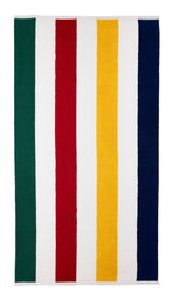 Hudson’s Bay Stripes Beach Towel, Cabana Vertical, Multi-Coloured, 70-in x 40-in
