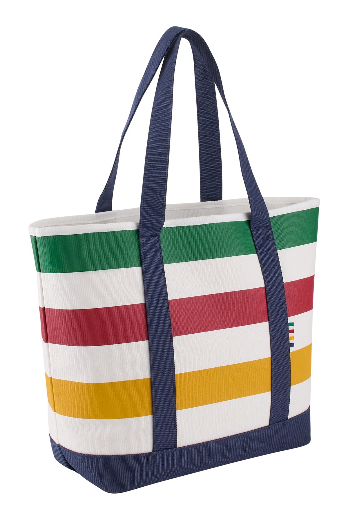 Hudson's Bay Stripes Signature Canvas Tote Bag, 7.5-in, Navy