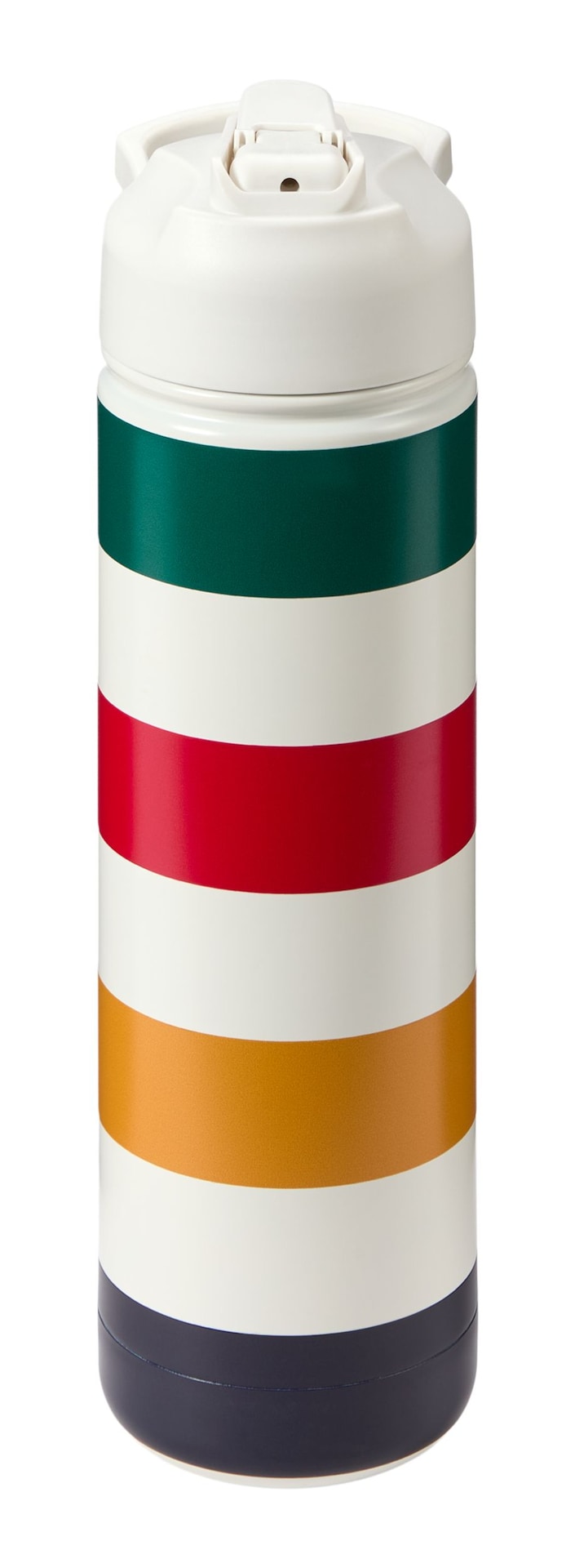 Hudson's Bay Stripes Signature Water Bottle, 26-oz, White
