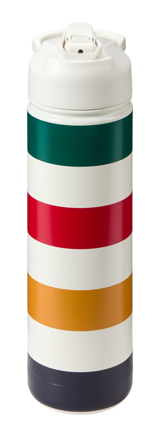 Hudson's Bay Stripes Signature Water Bottle, 26-oz, White