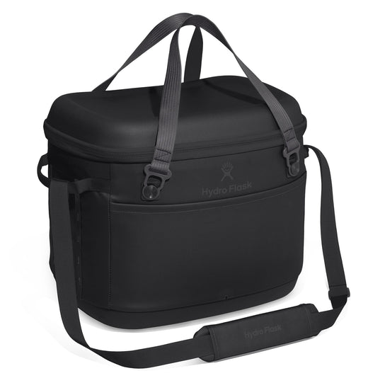 Hydro Flask Carryout Compact Insulated Soft Cooler with Shoulder Strap, Black, 30 L