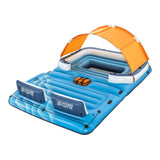 Hydro-Force Tropical Breeze Lake Party Island with Sunshade and Cooler, 6-Person