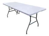 Iceberg 6-in White Folding Table with Easy Open/Close