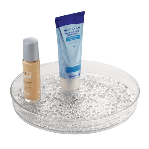 iDesign Rain Spinner Turntable Vanity Organizer, Clear, 9-in
