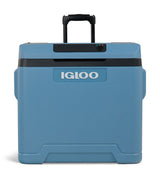 Igloo 12V Portable Electric Cooler with Wheels, Blue, 40-L