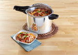 Imusa Stovetop Pressure Cooker, Aluminum, 4-L image 2