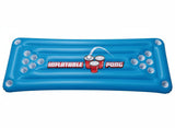 Inflatable Beer Pong Pool Game, Blue, 71-in, for Beach/Pool Fun Activities