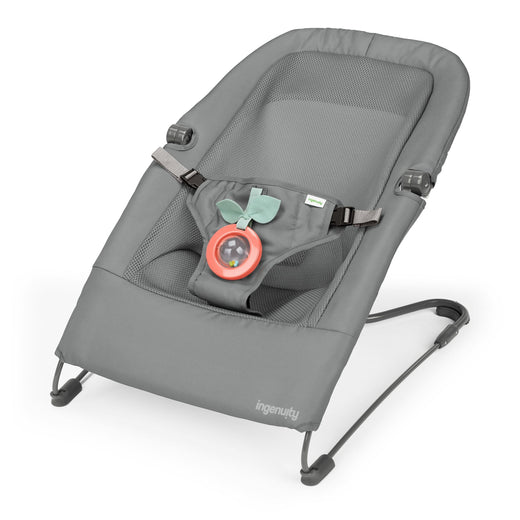 Ingenuity HPP Fold Flat Baby Bouncer, Grey