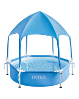 Intex 6-ft x 15-in Canopy Metal Frame Wading Pool