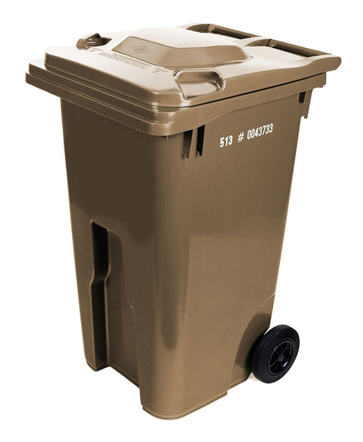 IPL Mastercart Plastic Rectangular Wheeled Compost Bin, Brown, 242-L