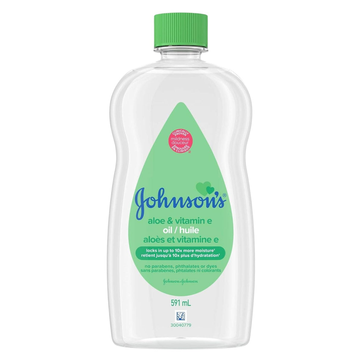 Johnson's Aloe and Vitamin E Baby Oil, 591-mL