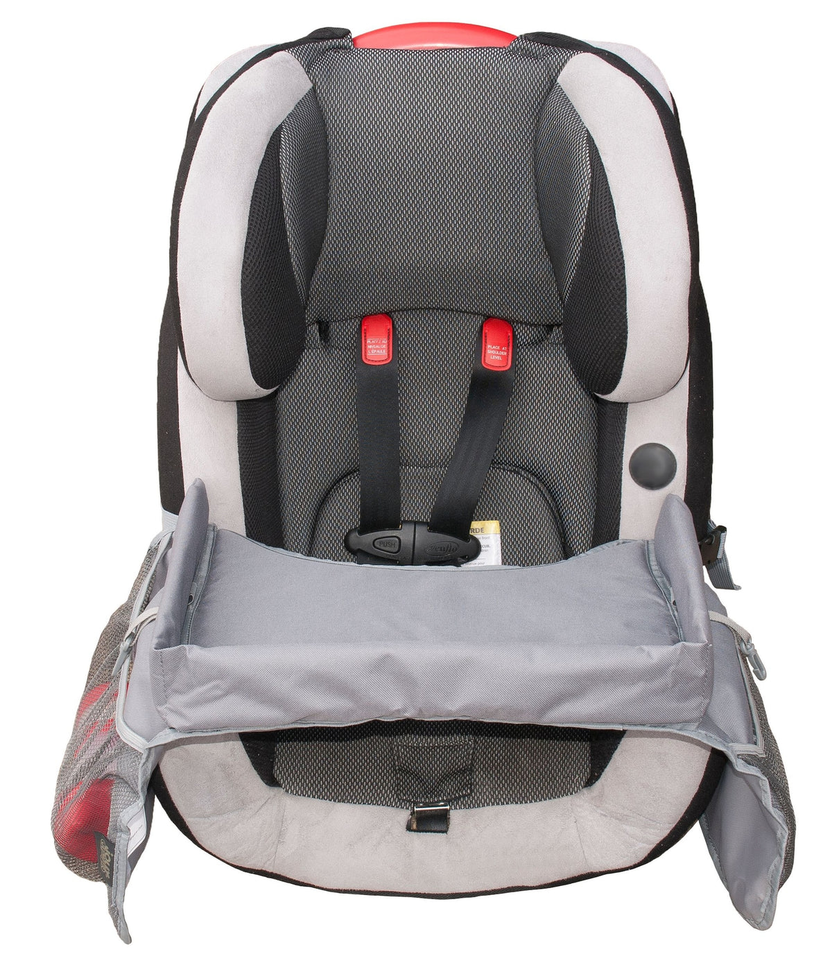 Jolly Jumper Soft Car Seat Travel Tray Organizer, Grey