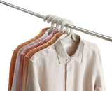 Joseph & Joseph Orderly Anti-Tangle Anti-Slip Garment Hangers, Ecru, 5-pk image 4