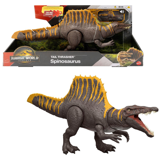 Jurassic World Tail Thrasher Spinosaurus Figure for Ages 3+