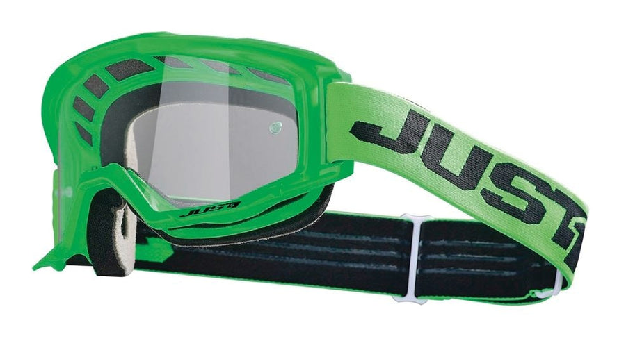 Just1 Vitro Powersports Anti-Fog Scratch-Resistant Goggles, Fluorescent Green