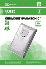 Kenmore 5055 & Panasonic C5 Replacement Vacuum Cleaner Bags, 3-pk