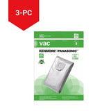 Kenmore 5055 & Panasonic C5 Replacement Vacuum Cleaner Bags, 3-pk image 2