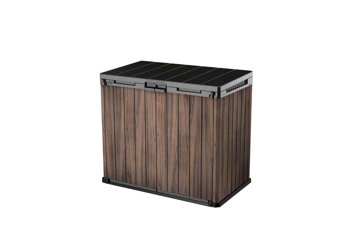 Keter Darwin 2-Door Horizontal Outdoor Storage Shed, Brown, 303-Gal