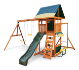 KidKraft Brightside Outdoor Cedar Wooden Swing/Play Set, Ages 3-10