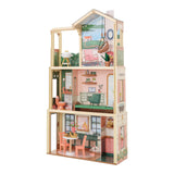 KidKraft Three Story Collapsible Click N Play Wooden Dollhouse for Ages 4+